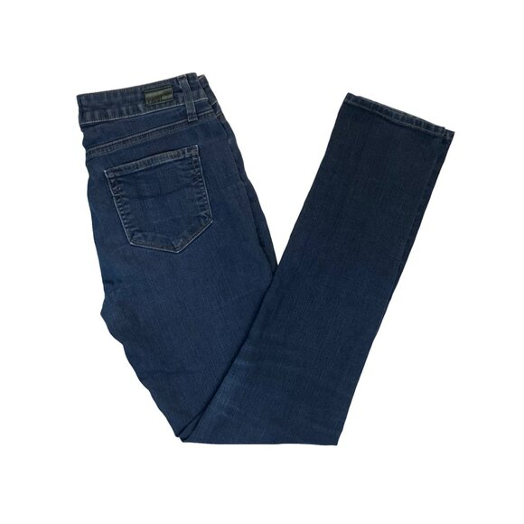 Paige Jeans Skyline Skinny 28 x 30 Dark Denim Stretch Los Angeles Comfortable! - Picture 2 of 10